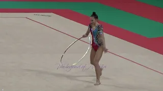 Takhmina IKROMOVA (UZB) hoop - 2022 worlds Sofia Qualifs