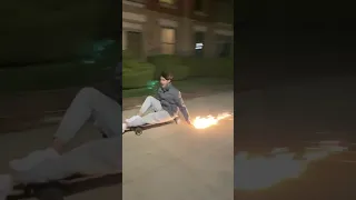 Electric skateboard grinding spark rod