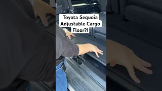 Toyota Sequoia - Adjustable Cargo Floor?!