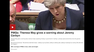 Mrs May saying "We will never let that happen " Prime Minister's Questions 5th.July,2017