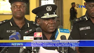 Delta Police parades suspected murderers, kidnappers, armed robbers, others