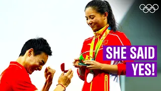 Chinese divers get engaged at the Olympics!