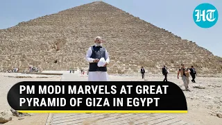 Modi Tours Great Pyramid of Giza in Egypt; Pays Tribute to India's WWI Heroes in Cairo | Watch