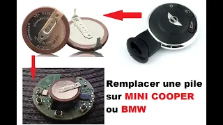 CHANGE BATTERY KEY MINI COOPER R56 R57