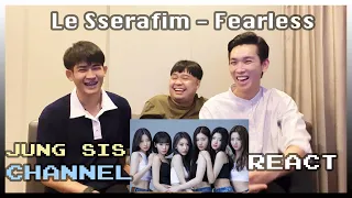 LE SSERAFIM - FEARLESS MV & Live Performance เดมาแบบไม่กลัวจริงๆค่ะ!! [Reaction] By Jung Sis