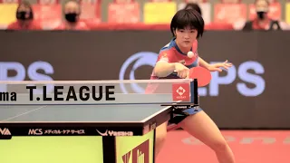 【卓球 Tリーグ公式】赤江夏星 vs 木原美悠 T10-10 日本生命レッドエルフvs木下アビエル神奈川 Kaho Akae vs Miyuu Kihara