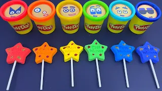 Numberblocks Satisfying Video l How To Make Glitter Ice Cream Star With Playdoh Cutting ASMR #88