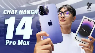 Mở hộp iPhone 14 Pro Max MÀU TÍM siêu đẹp: tranh nhau mua, đảm bảo cháy hàng! | Vật Vờ Studio