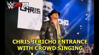 Chris Jericho AEW 2020 Entrance with Crowd Singing! | WWE2K19 PC Mods