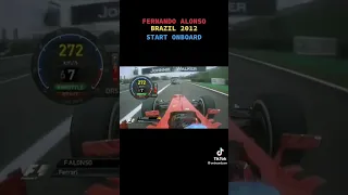 Fernando Alonso onboard race start at the 2012 Brazilian GP! #f1 #f1shorts #fernandoalonso #2012