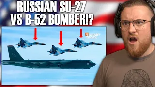 Royal Marine Reacts To Russian SU-27 Intercepts US B-52 Bomber Over Black Sea Shocked The US