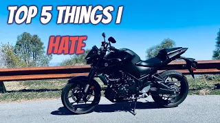 Top 5 Things I HATE about the MT03 | Beginner Rider | First Bike