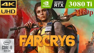 Far Cry 6: RTX 3080 Ti | 10900K | 2160p 4K | Max Ultra - Low Settings | DXR | PC Gameplay Benchmark