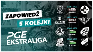 LUB VS ZIE - WRO VS LES - GOR VS GRU - CZE VS TOR  - ZAPOWIEDŹ 5 KOLEJKI PGE EKSTRALIGI 2024