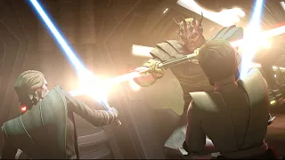 Anakin & Kenobi vs Savage Opress [4K HDR] - Star Wars: The Clone Wars