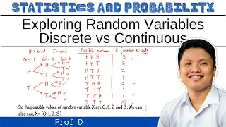 EXPLORING RANDOM VARIABLES | DISCRETE AND CONTINUOUS | PROF D