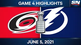 NHL Game Highlights | Hurricanes vs. Lightning, Game 4 - Jun. 5, 2021