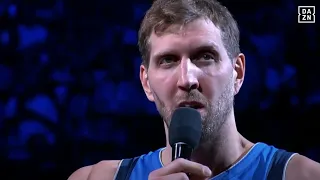 Good Bye Dirk Nowitzki. Die Dallas Mavericks verabschieden ihren Star.