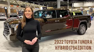 2022 TOYOTA TUNDRA i-FORCE MAX 1794 EDITION: Power, Style & Fewer Emissions