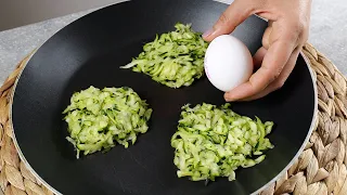 Das leckerste Zucchini Rezept  Reiben Sie einfach die Zucchini und fügen Sie die Eier hinzu