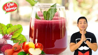 Jugo de Betabel, Zanahoria y Manzana para Sentirse Bien y Combatir la Anemia!