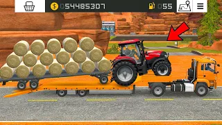 Roller Bales With Case Tractor In Fs18 | Fs18 Multiplayer | Timelapse |