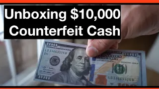 Unboxing $10,000 of counterfeit cash one-hundred dollar bills purchased legally in Istanbul Turkey.