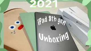 iPad 8th generation unboxing 2021💚＋accessories (relaxing ASMR w/ music) iPad第8世代