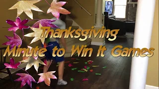 Minute to Win It Thanksgiving or Fall Games to Play