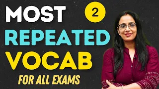 Most Repeated Vocab For All Exams - 2 | Syno & Anto | SSC GD, CGL, CHSL, MTS, DSSB | By Rani Ma'am