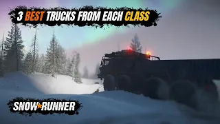 3 Best Trucks in Each Class in SnowRunner