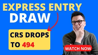 Canada Express Entry Draw News: Only a ➁ Point Drop? #ExpressEntry Draw and Pool Analysis