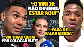 TRETA! CASEMIRO FICA PISTOLA COM REPÓRTER APÓS PERGUNTA SOBRE AUSÊNCIA DE VINI JR NO PRÊMIO DA FIFA