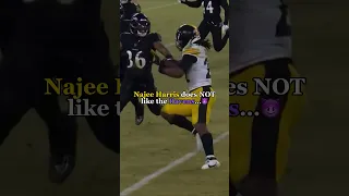 Najee Harris does NOT like the Ravens…😈 #steelers #shorts (@NFL)