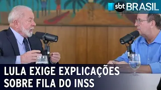 Lula exige explicações sobre fila do INSS | SBT Brasil (11/07/23)