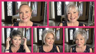 Glamorous Grey Wig Styles for Women Over 60 (Official Godiva's Secret Wigs Video)