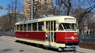 Трамвай татра Т2 на параде трамваев 20 апреля 2019 г.