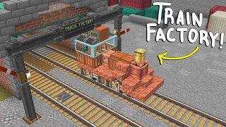 Making a Train Factory in Survival Create [#5]