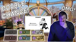 HUGE DOUBLE CHANCE ON MONOPOLY LIVE!