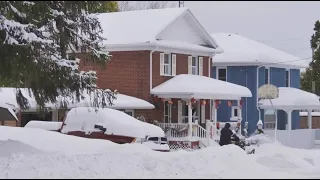 EXTREME Buffalo SNOW STORM arrived Niagara region and Niagara Falls