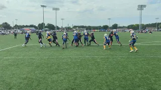 Gwinnett Top Guns #5 KJizzle TD catch vs Louisville Chargers 11u