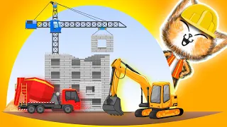 Construction Vehicles for toddlers - Cartoon for kids