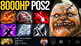 🔥 35 KILLS + 8000 HP Pudge Super Tank Mode Crushed Dire Team No Mercy | Pudge Official