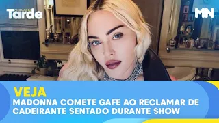 Madonna comete gafe ao reclamar de cadeirante sentado durante show