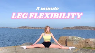 Flexible legs stretching routine