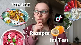 Ich teste VIRALE TIKTOK REZEPTE | hotdog pasta, smashed potato salad  uvm.