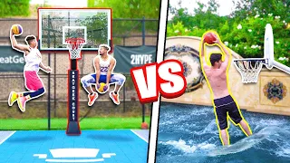 INSANE 2HYPE Pool + Mini Hoop Dunk Contest!