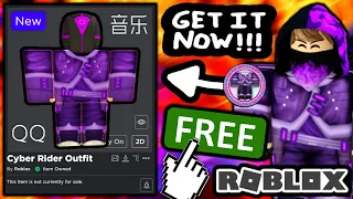 FREE ACCESSORIES! HOW TO GET Cyber Rider Shirt & Pants OUTFIT! (ROBLOX Luobu Launch Party QQ EVENT)