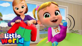 Nina and Nico Get Dressed! | Little World Kids Songs & Nursery Rhymes