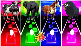 Funny Cow 🆚 Funny Elephant 🆚 Funny Horse 🆚 Ferdinand.🌟 Best Edm Rush Gameplay ✅